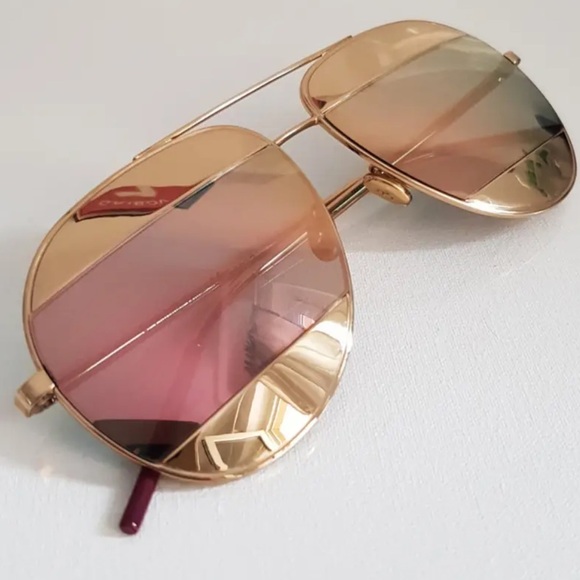 CHRISTIAN DIOR
Split 1 Aviator Sunglasses Rose Gold - Picture 8 of 10